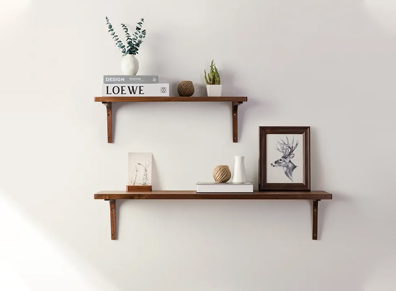 Улучшите свой домашний декор с помощью деревянных настенных полок